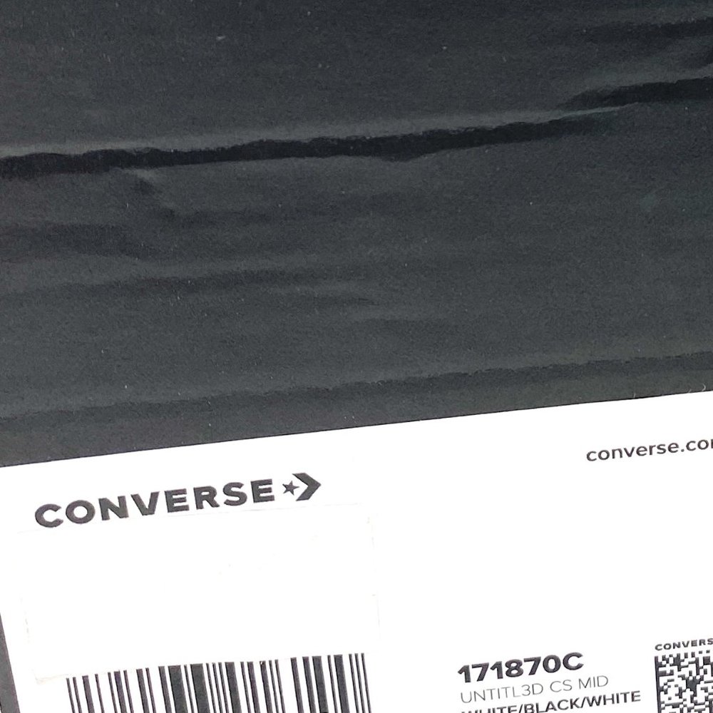 đź’–MEGA SALEđź’–Converse Shoes Men 171870C UNTITL3D CS MID White Black Sneakers - Picture 10 of 11